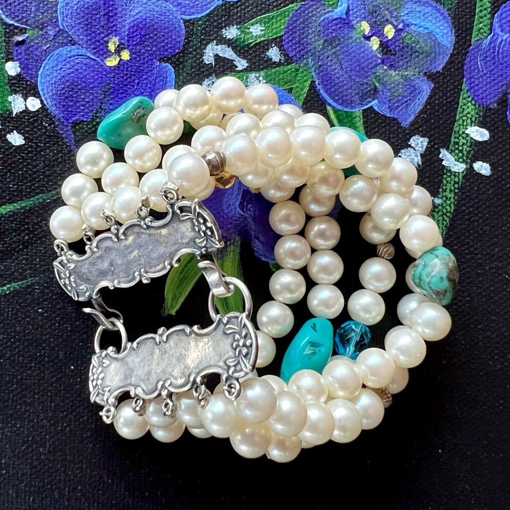 Foree Hunsicker Sterling Silver Multi Strand Bracelet